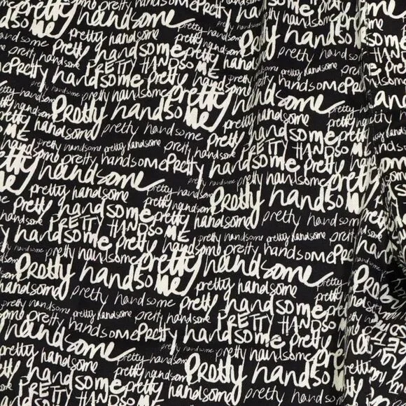 WILDFANG "Essential" Drawstring Black And White Graphic Pants, NWT! Size XL - Picture 6 of 8